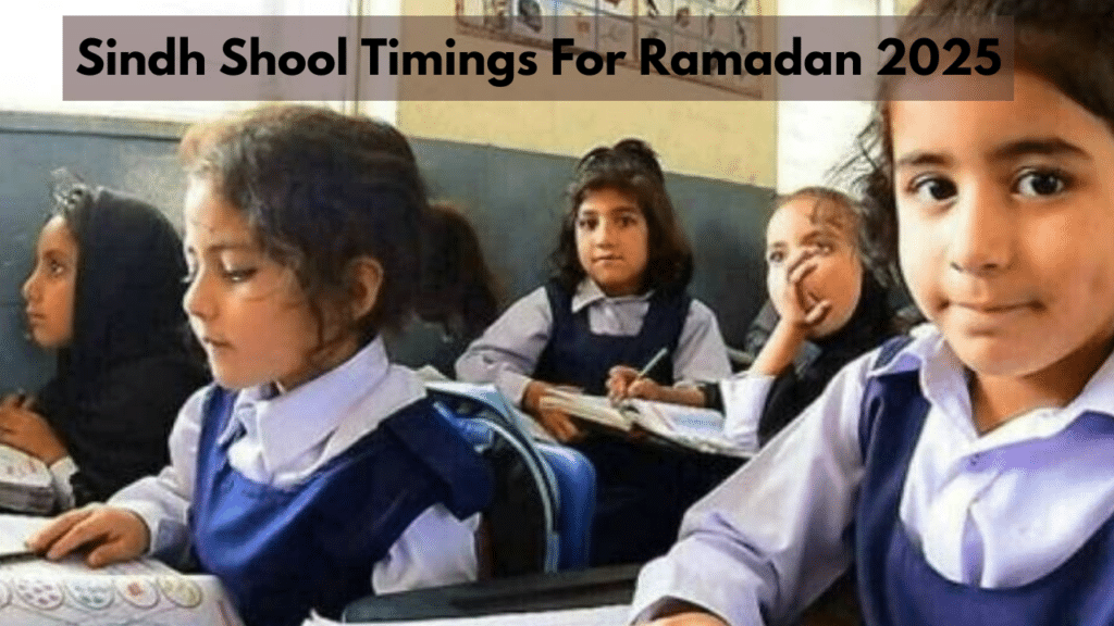 Ramadan timings for Sindh schools announced