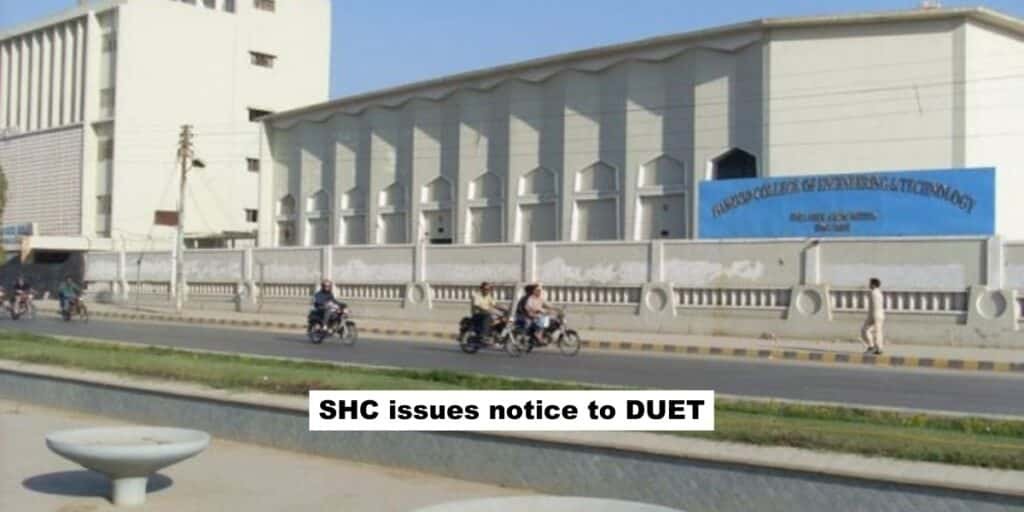 SHC issues notice to DUET over student ban after holi celebration