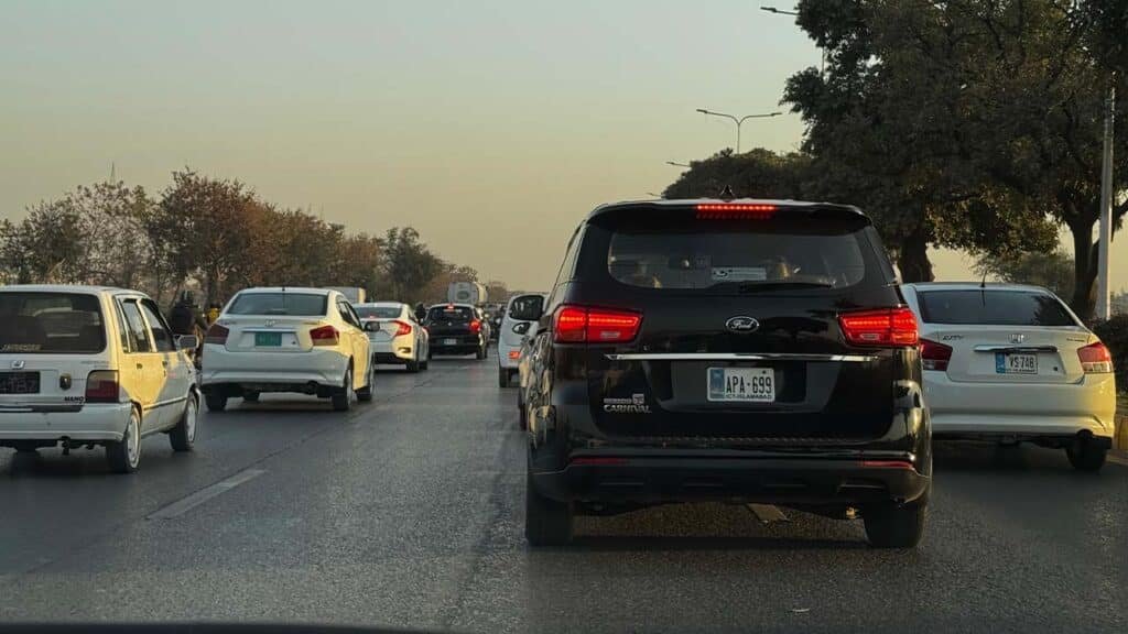 Traffic on Islamabad Expressway