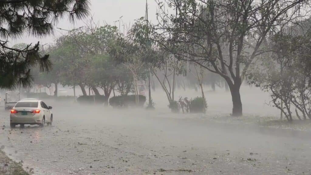 Islamabad hailstorm