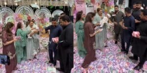 Rajab Butt under fire over lavish money display at niece’s aqiqa