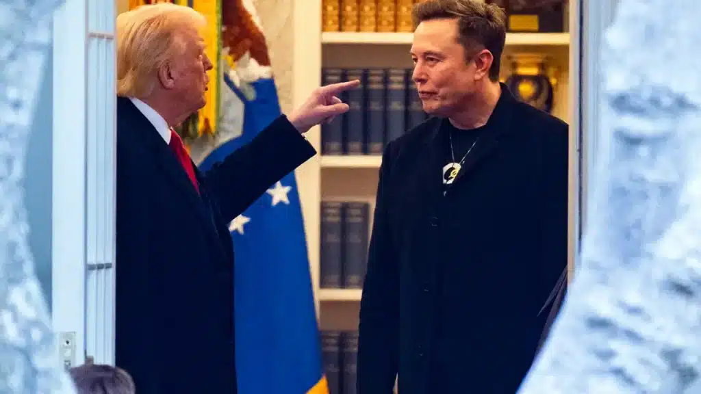 Tesla shares down after Trump, Musk feud