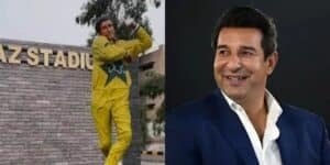 Wasim Akram reacts to viral statue with humour