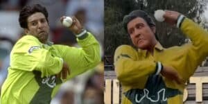 Wasim Akram's statue