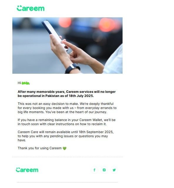 Careem To Shut Down Ride-Hailing Operations In Pakistan Careem To Shut Down Ride-Hailing Operations In Pakistan
