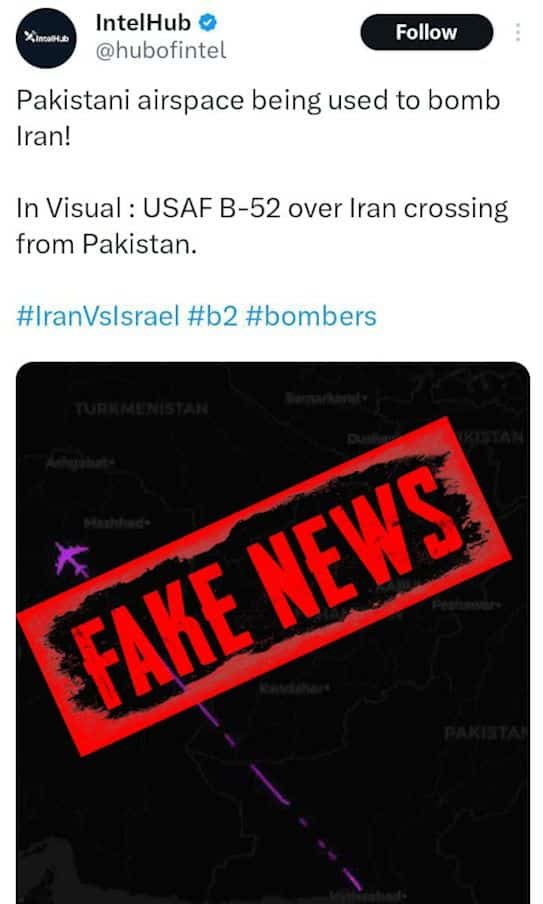 Fake News Alert: Pakistan Did Not Allow Any Airspace Use For Strikes On Iran Fake News Alert: Pakistan Did Not Allow Any Airspace Use For Strikes On Iran