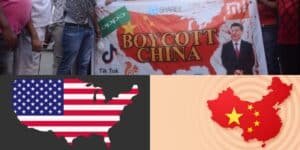 Is geography banned in India? protestors wanted to boycott China, but ended up boycotting America