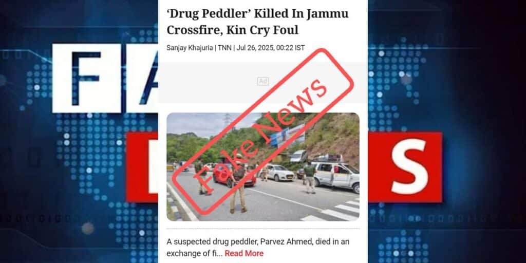 Azaad Fact Check exposes Indian media's false narrative on Kashmiri youth's killing