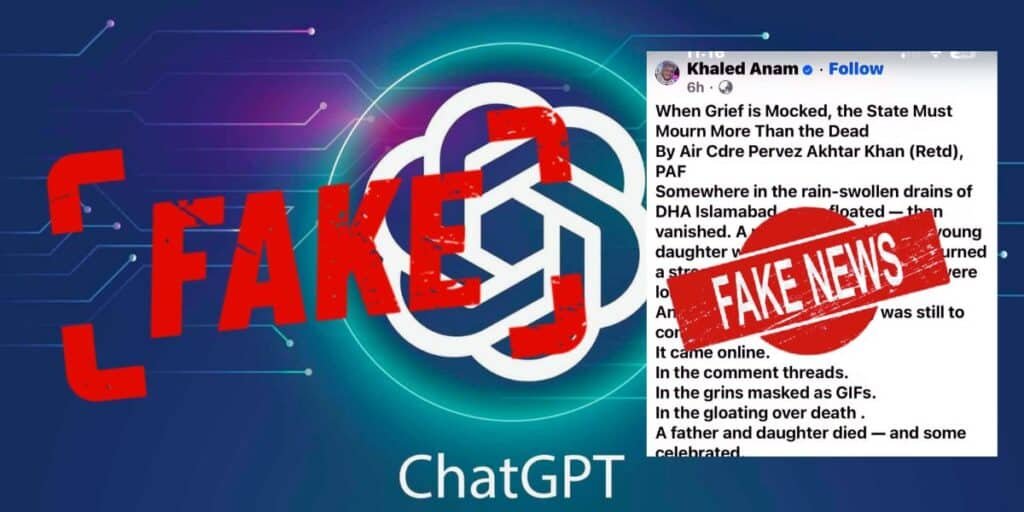 Azaad fact check: fake quote from 'Air Commodore' traced to ChatGPT output