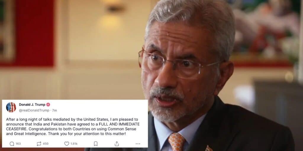 Jaishankar again denies Trump’s mediation role in India-Pakistan conflict