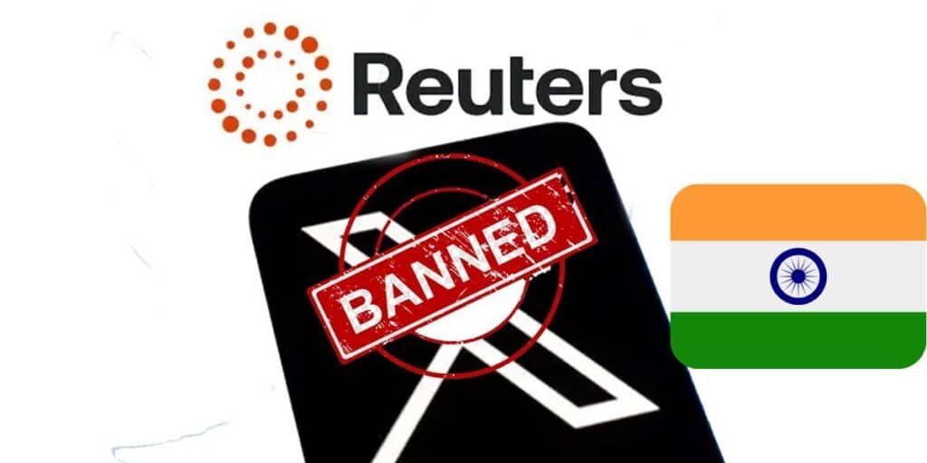 Reuters official 'X' account is now banned in India
