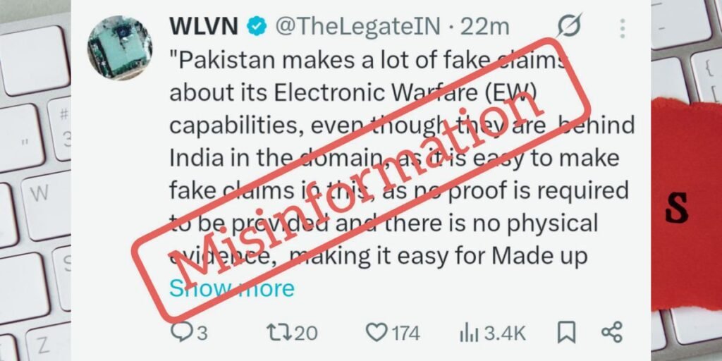 Azaad Fact Check exposes Indian disinformation on Pakistan’s EW capabilities