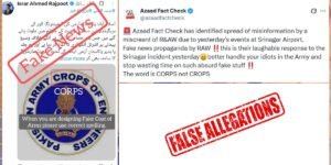Azaad fact check debunks false claims about Pakistan Army Brigadier circulated by RAW-linked account