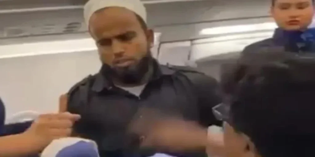 Muslim man slapped