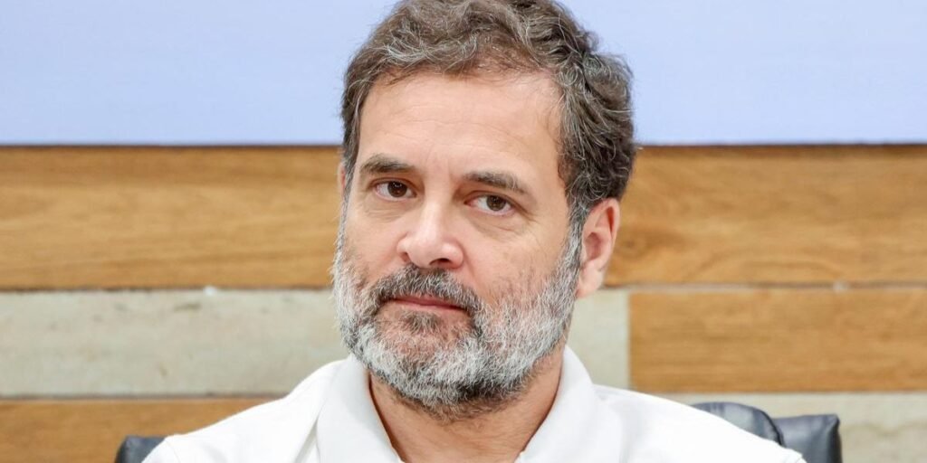 Rahul Gandhi says Modi can’t confront Trump due to Adani link