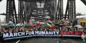 pro-Palestinian rally